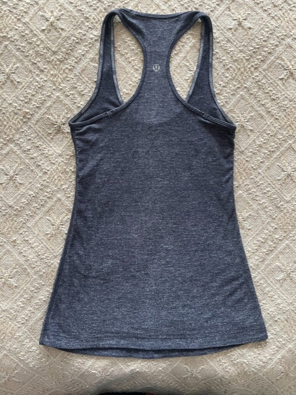 Lululemon Racerback Tank Top Size 4 Grey Athletic Workout Top - Picture 3 of 4